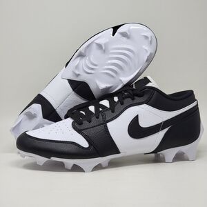 Nike Air Jordan 1 Low TD Panda Black White Football Cleats FJ6245-100 MenS SZ 14